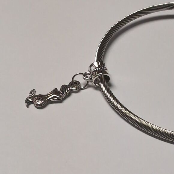 Silver Mermaid Dangle‎ Charm for Pandora Style Bracelet - Picture 5 of 5